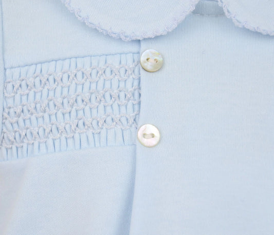 Smocked Cotton Romper