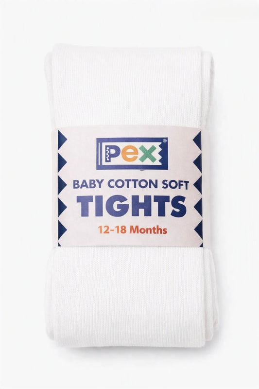 Pex Baby Plain Tights White/Navy