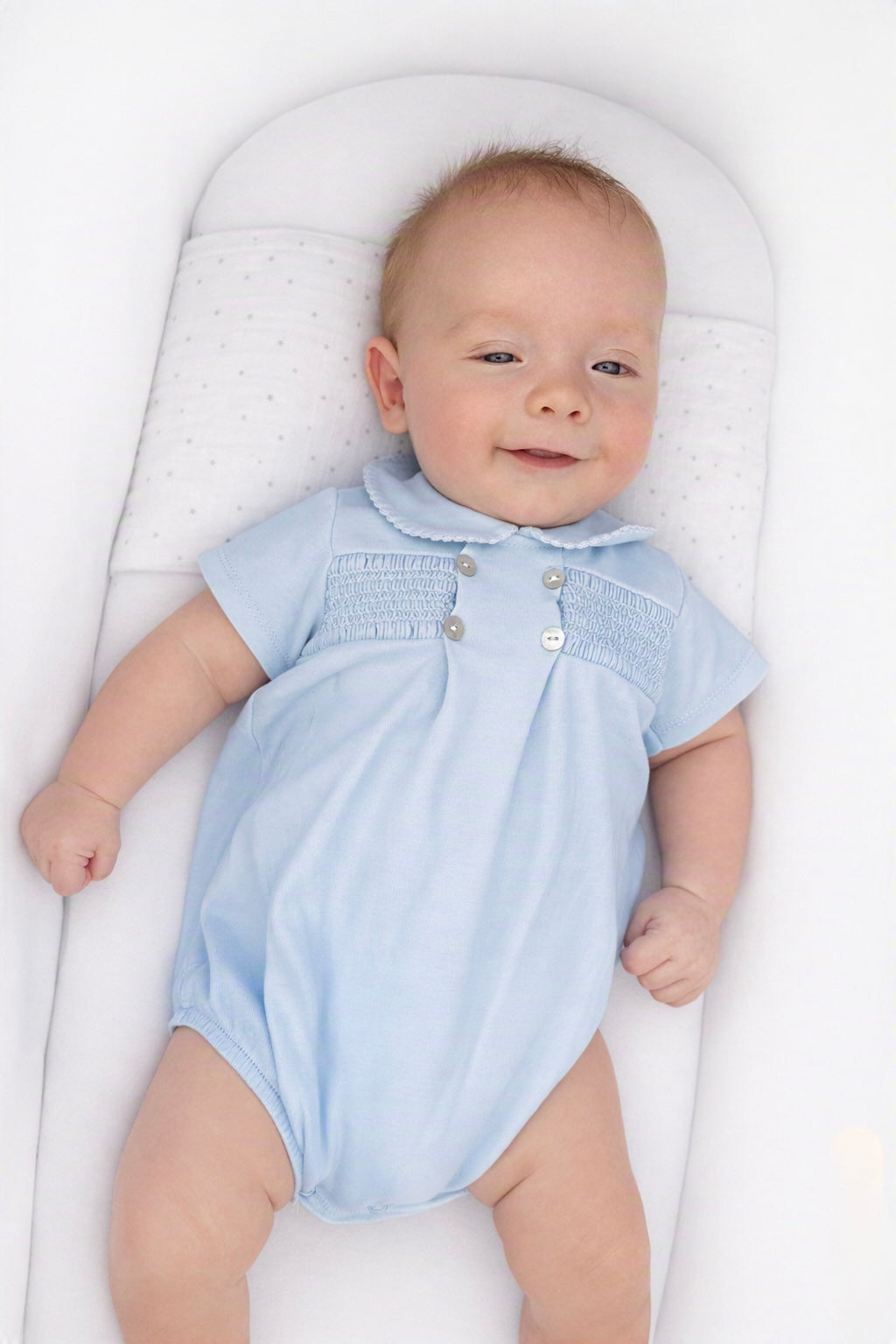 Smocked Cotton Romper